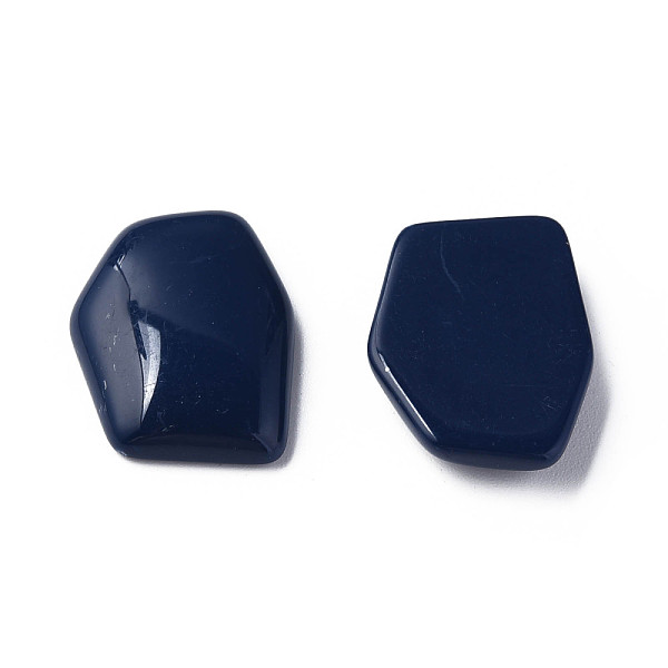 

PandaHall Opaque Acrylic Cabochons, Irregular Hexagon, Prussian Blue, 25.5x19.5x5.5mm, about 253pcs/500g Acrylic Hexagon