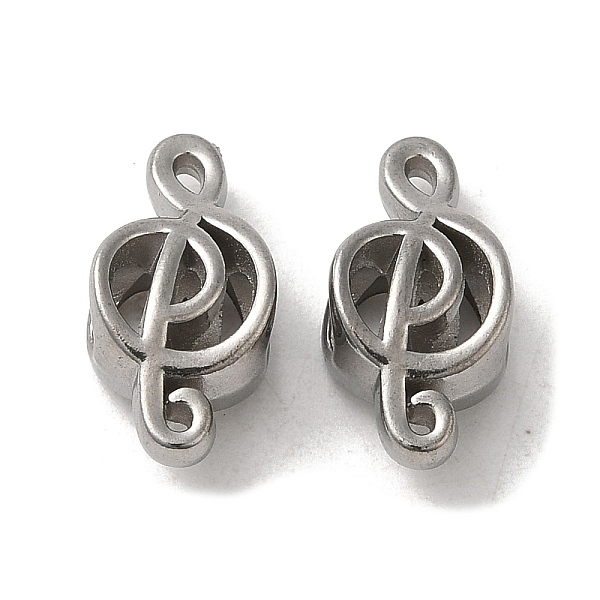 

PandaHall 304 Stainless Steel Hollow Beads, Musical Note, Stainless Steel Color, 17.5x8.5x6.5mm, Hole: 4mm 304 Stainless Steel Musical Note