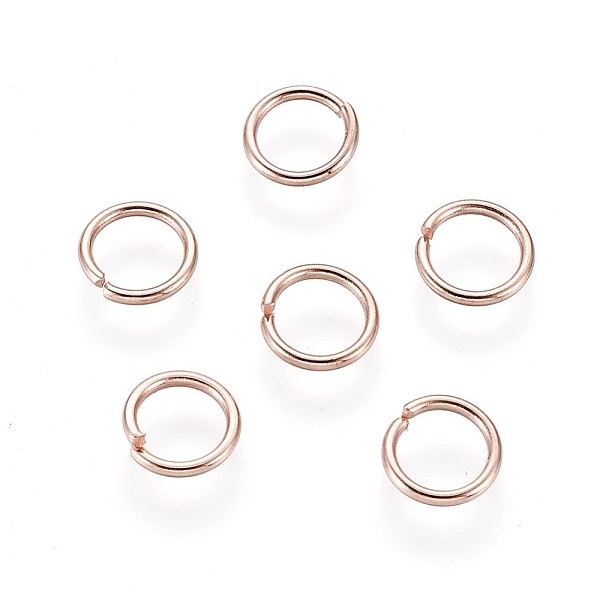 

PandaHall 304 Stainless Steel Open Jump Rings, Rose Gold, 20 Gauge, 6x0.8mm, Inner Diameter: 4.5mm 304 Stainless Steel
