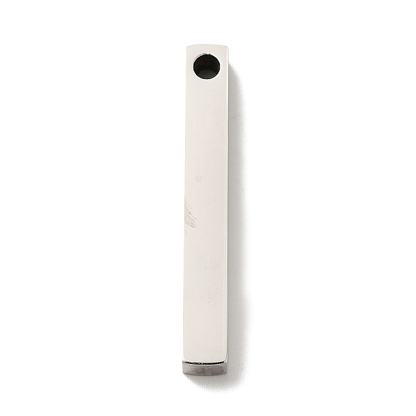 

PandaHall 304 Stainless Steel Pendants, Cuboid Charm, Stainless Steel Color, 40x5x5mm, Hole: 3mm 304 Stainless Steel Cuboid