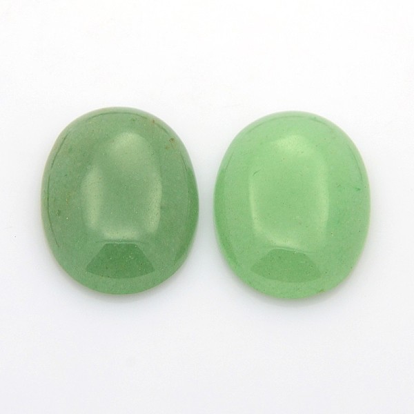 

PandaHall Natural Gemstone Cabochons, Oval, Aventurine, 30x22x6~8mm Aventurine Oval