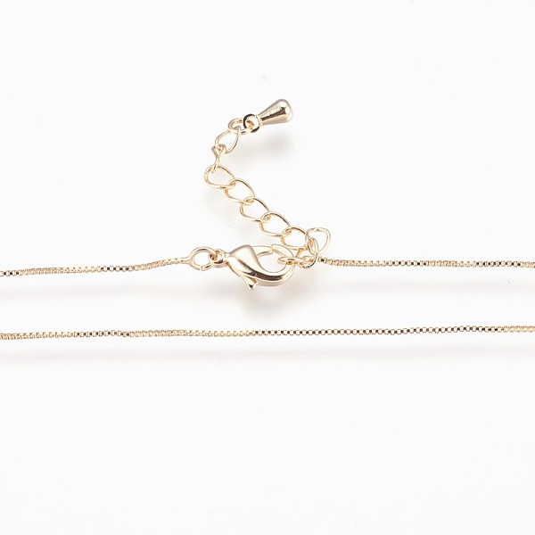 

PandaHall Brass Chain Necklaces, Lead Free & Cadmium Free & Nickel Free, Long-Lasting Plated, Golden, 16.92 inch(43cm), 0.6mm Brass