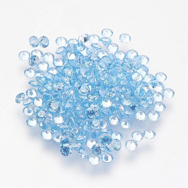 

PandaHall Aquamarine Cubic Zirconia Cabochons, Diamond Shape, Light Sky Blue, 6x4mm Cubic Zirconia Diamond Blue