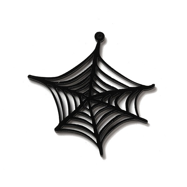 

PandaHall Halloween Opaque Acrylic Pendants, Hexagon, 54x53x2mm, Hole: 1.6mm Acrylic Hexagon Black
