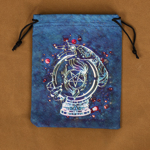 

PandaHall Rectangle Velvet Tarot Cards Storage Pouches, Jewelry Drawstring Storage Bags, for Witchcraft Articles Storage, Star, 18x14cm...