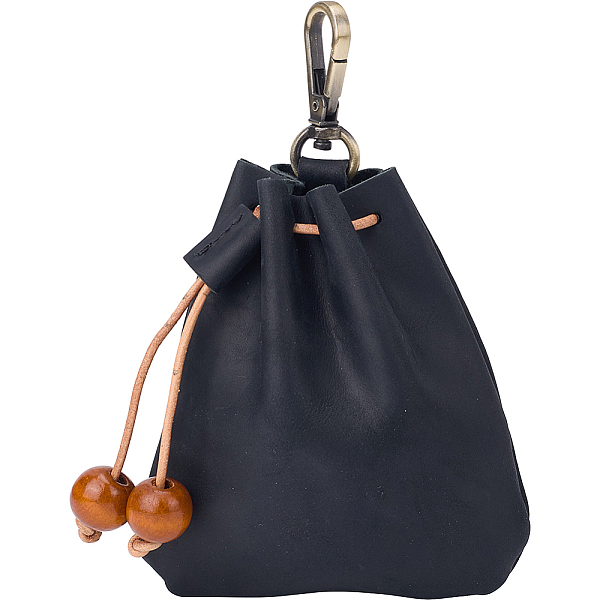 Leather Mini Pouch Keychain