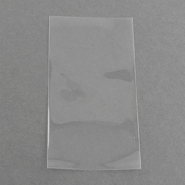 

PandaHall OPP Cellophane Bags, Rectangle, Clear, 10x5cm, Unilateral Thickness: 0.035mm OPP Cellophane Clear
