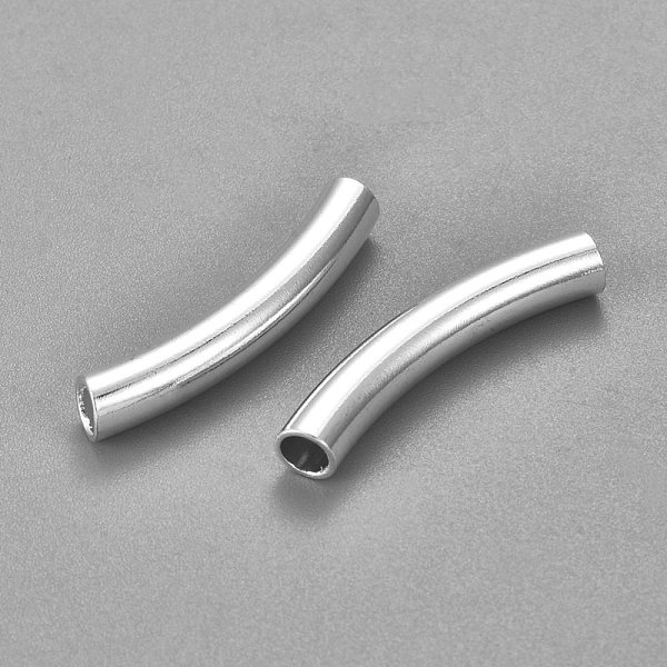 304 Stainless Steel Curved Tube Beads
