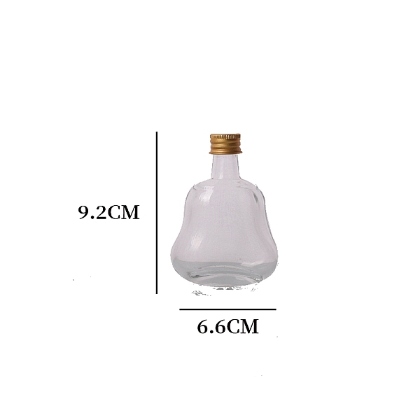 

PandaHall Transparent Wine Glass With Cover, Clear, 3.3x9.3cm Glass Clear