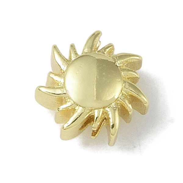 

PandaHall Rack Plating Brass Beads, Long-Lasting Plated, Lead Free & Cadmium Free, Sun, Real 18K Gold Plated, 9.5x9.5x6mm, Hole: 1.6mm Brass...