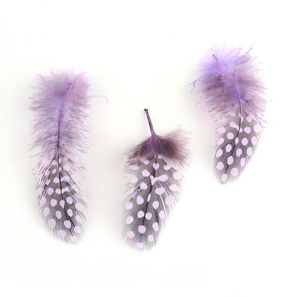PandaHall Chicken Feather Costume Accessories, Dyed, Plum, 65~135x25~45mm Feather Feather Purple