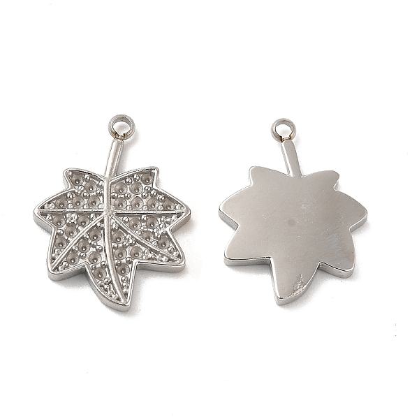 

PandaHall 304 Stainless Steel Pendant Rhinestone Settings, Maple Leaf, Stainless Steel Color, Fit For 1mm Rhinestone, 18.5x14x2mm, Hole...