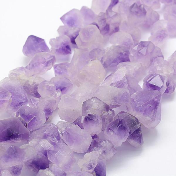 

PandaHall Natural Amethyst Beads Strands, Nuggets, 11~28x8~22mm, Hole: 1mm, about 34~42pcs/strand, 14.7 inch~15.1 inch(37.5~38.5cm) Amethyst...