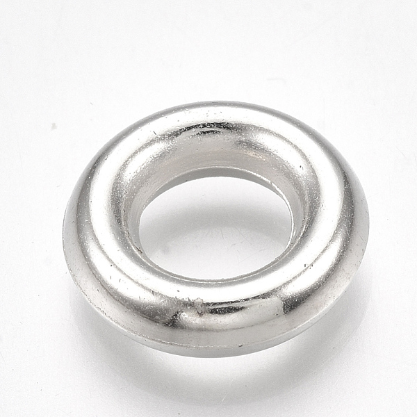 

PandaHall CCB Plastic Spacer Beads, Large Hole Beads, Ring, Platinum, 12.5x3.5mm, Hole: 6mm Plastic Ring