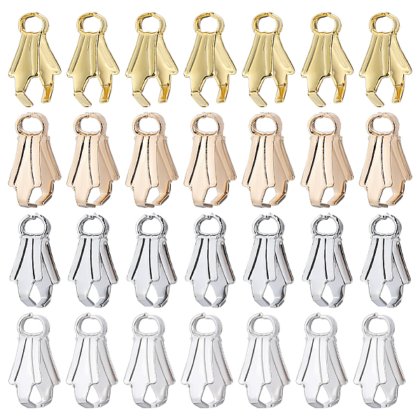 

PandaHall SUNNYCLUE 200Pcs 4 Colors Alloy Ice Pick Pinch Bails, Mixed Color, 8x5.5x3mm, Hole: 1.2mm, 50Pcs/color Alloy