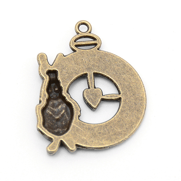 

PandaHall Retro Zinc Alloy Pendants, Rabbit with Clock, DIY Accessories for Jeweley Making, Cadmium Free & Lead Free, Antique Bronze...