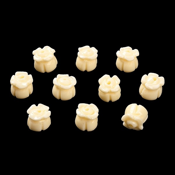 

PandaHall Synthetic Coral Dyed Beads, Flower, Moccasin, 8~8.5x8.5mm, Hole: 1.5mm Synthetic Coral Flower Orange