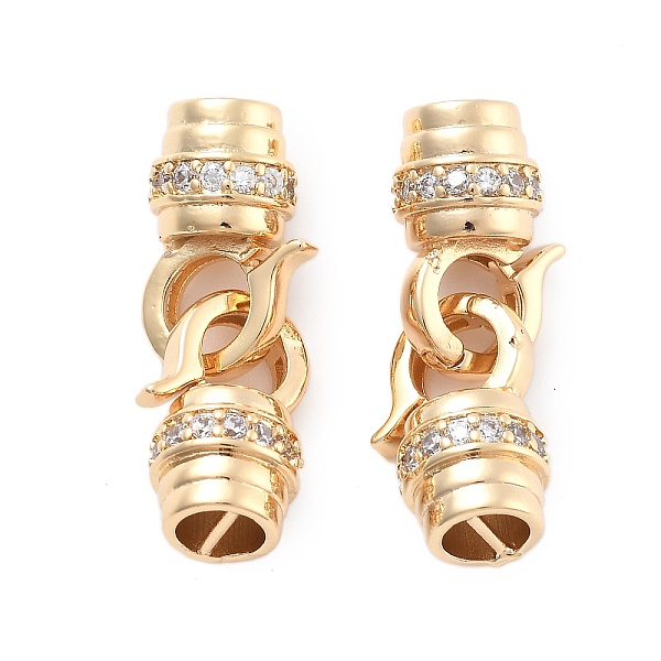 Brass Micro Pave Cl… - image
