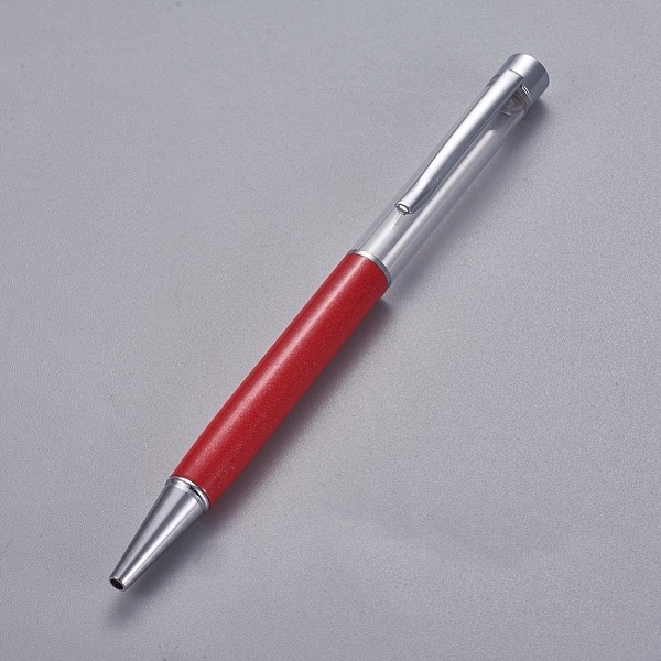 

PandaHall Creative Empty Tube Ballpoint Pens, with Black Ink Pen Refill Inside, for DIY Glitter Epoxy Resin Crystal Ballpoint Pen Herbarium..., Pink