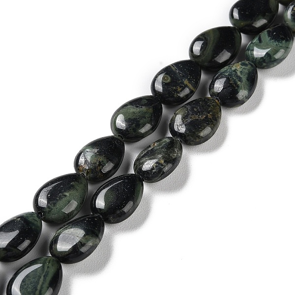 

PandaHall Natural Kambaba Jasper Beads Strands, Flat Teardrop, 13~14x9.5~10x5~5.5mm, Hole: 1.2mm, about 28pcs/strand, 15.16''(38.5cm)...