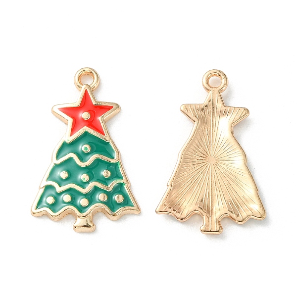 Christmas Alloy Enamel Pendants