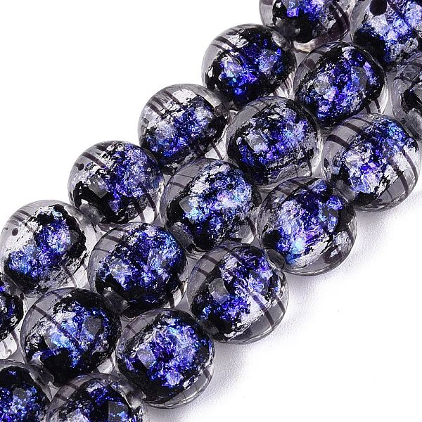 Brins de perles de lampwork en verre à la main