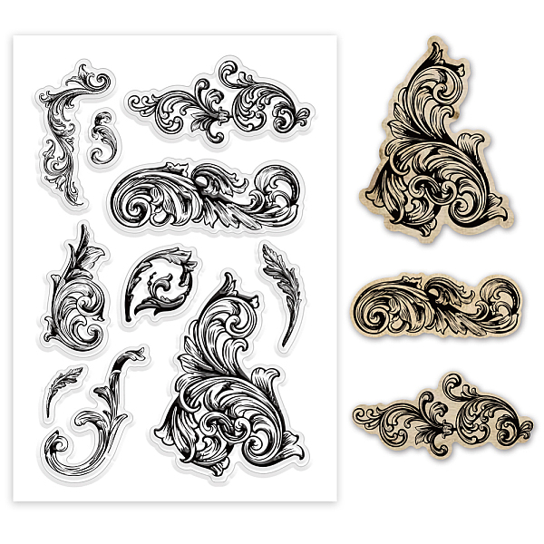 

PandaHall Custom PVC Plastic Clear Stamps, for DIY Scrapbooking, Photo Album Decorative, Cards Making, Floral, 160x110mm Plastic Flower