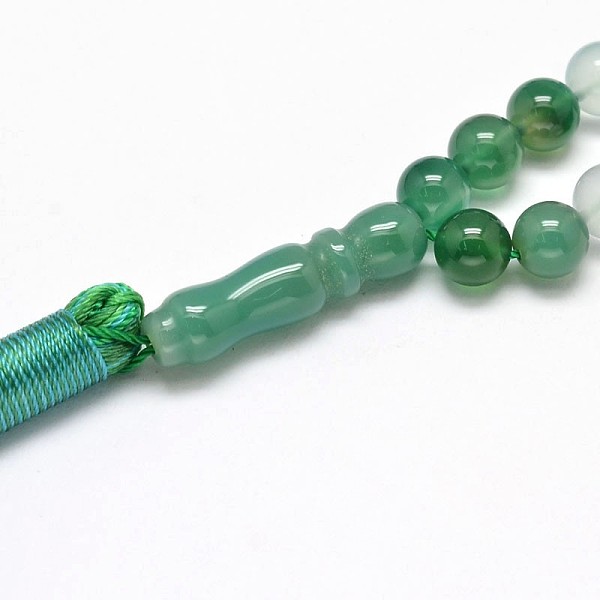 Bracelets De Perles Naturelles Agate Mala Verts