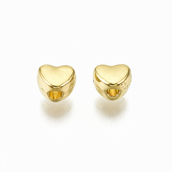 

PandaHall Alloy Beads, Cadmium Free & Lead Free, Heart, Golden, 3x4x3mm, Hole: 1.2mm, about 1400pcs/200g Alloy Heart