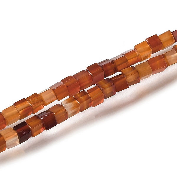 

PandaHall Synthetic Carnelian Beads Strands, Cube, Dyed & Heated, 2~2.5x2.5~3.5x2.5~3mm, Hole: 0.4mm, about 157~165pcs/strand, 14.96~15.75''...
