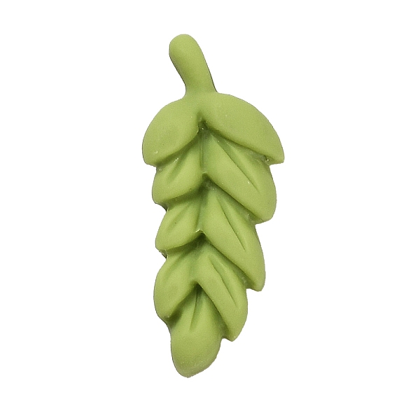 

PandaHall Opaque Resin Plant Cabochons, Leaf, Yellow Green, 29x12x4mm Resin Leaf