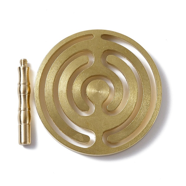 

PandaHall Brass Incense Press Mold, Concentric Circle Incense Making Tool, Chinese Traditional Style, Home Teahouse Zen Buddhist Supplies...