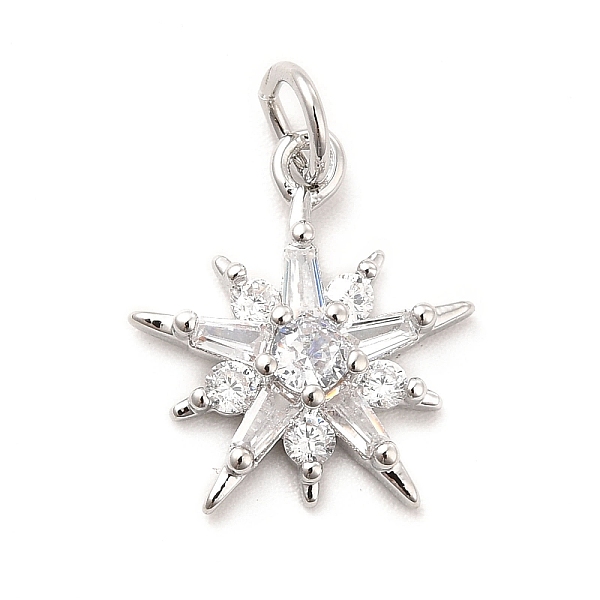 

PandaHall Rack Plating Brass Micro Pave Cubic Zirconia Pendants, Sparkling Star Charm, Long-Lasting Plated, with Jump Rings, Cadmium Free &..., Clear