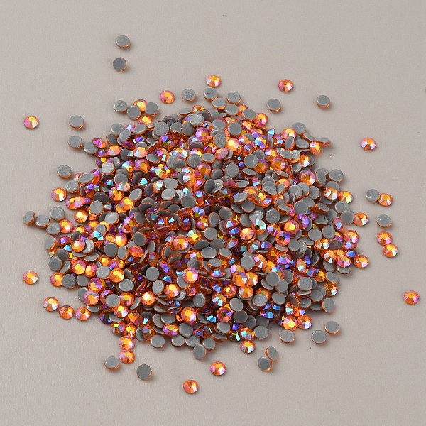 

PandaHall Glass Hotfix Rhinestone, Flat Back & Faceted, Half Round, Hyacinth AB, SS10, 2.7~2.9x1.3mm, about 1440pcs/bag Glass Rhinestone..., Red