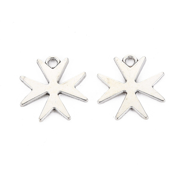 

PandaHall Tibetan Style Alloy Pendants, Cadmium Free & Lead Free, Clover, Antique Silver, 16.5x16x1mm, Hole: 1.8mm Alloy Clover
