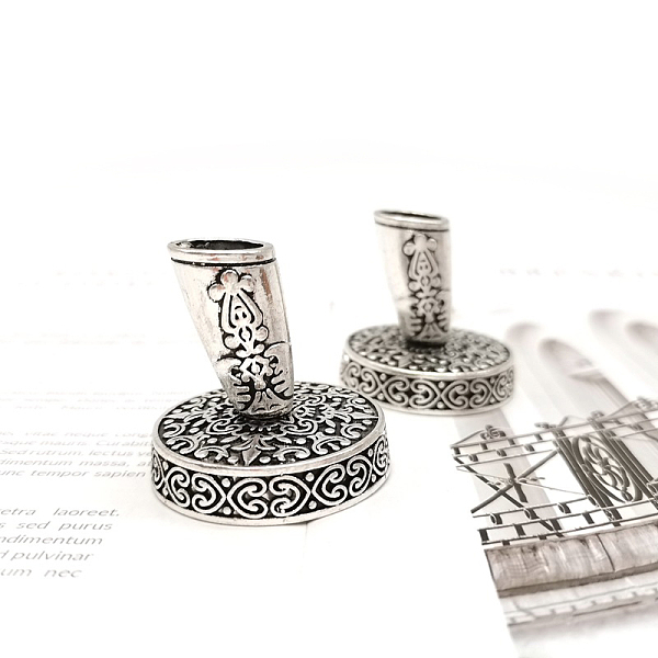 

PandaHall Alloy Quill Pen Holders, Office & School Supplies, Antique Silver, 15x40mm, Inner Diameter: 41mm Alloy Others