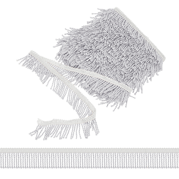 

PandaHall Polyester Curtain Tiebacks, Braid, Gray, 60x1.5mm, 11M/Card Polyester None Gray