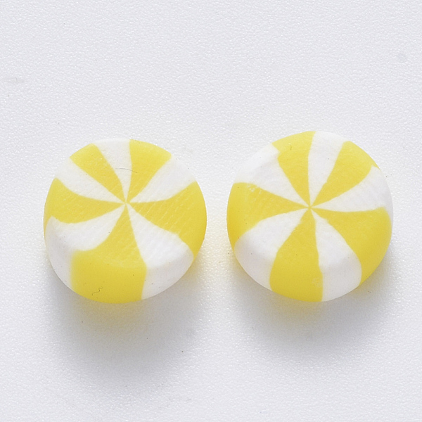 

PandaHall Handmade Polymer Clay Beads, No Hole/Undrilled, Candy, Champagne Yellow, 9~11x4.5~6mm Polymer Clay Candy Yellow