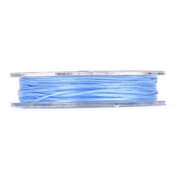 

PandaHall Strong Stretchy Beading Elastic Thread, Flat Elastic Crystal String, Light Sky Blue, 0.8mm, about 10.93 yards(10m)/roll Spandex...