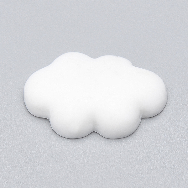 

PandaHall Resin Cabochons, Cloud, White, 25x17x5.5mm Resin Cloud White