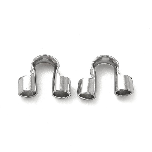 

PandaHall 304 Stainless Steel Wire Guardian and Protectors, Stainless Steel Color, 5x7x2mm, Hole: 1.6mm 304 Stainless Steel