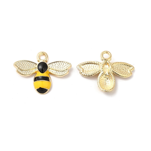 

PandaHall Alloy Enamel Pendants, Cadmium Free & Nickel Free & Lead Free, Golden, Bee Charm, Gold, 17.5x22.5x4mm, Hole: 2mm Alloy+Enamel Bees...