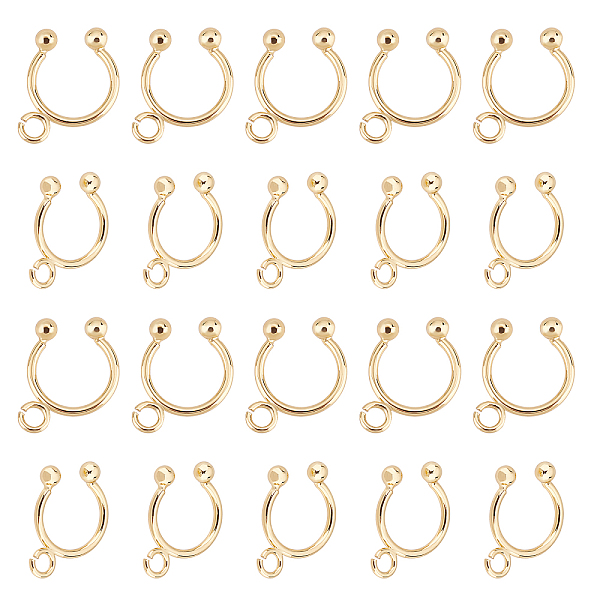 

PandaHall UNICRAFTALE 10 Pairs DIY Ear Cuff Cartilage Cuff Earrings for Women Brass Real 18K Gold Plated Simple Fake Piercing Earrings with...