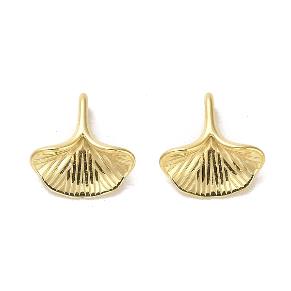 

PandaHall 304 Stainless Steel Charms, Ginkgo Leaf Charms, Real 14K Gold Plated, 13x12.5x4mm, Hole: 3.5x2mm 304 Stainless Steel Leaf