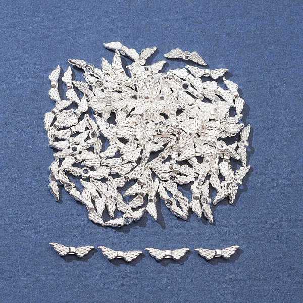 

PandaHall Tibetan Style Alloy Beads, Lead Free & Cadmium Free, Angel Wing, Silver, 12x3x3mm, Hole: 1.5mm Alloy Wing