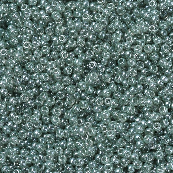 

PandaHall MIYUKI Round Rocailles Beads, Japanese Seed Beads, 11/0, (RR3511) Transparent Olive Luster, 2x1.3mm, Hole: 0.8mm, about..., Green