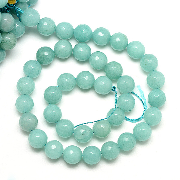 Natural White Jade Bead Strands