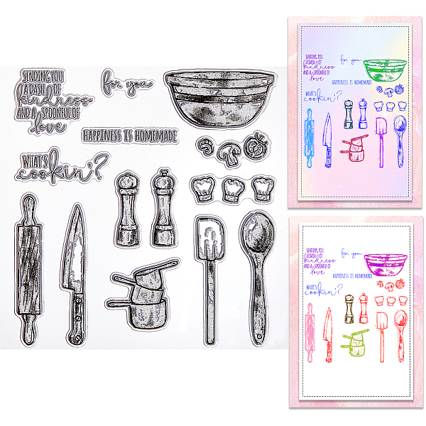 

PandaHall Clear Silicone Stamps, for DIY Scrapbooking, Photo Album Decorative, Cards Making, Tableware, 139x139x3mm Silicone Tableware