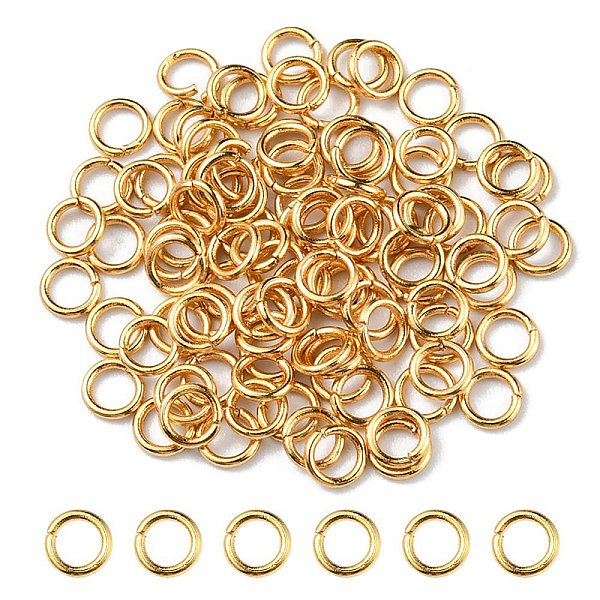 

PandaHall 304 Stainless Steel Jump Rings, Open Jump Rings, Round Ring, Metal Connectors for DIY Jewelry Crafting and Keychain Accessories...