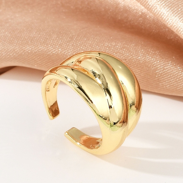 Brass Open Cuff Rin… - image